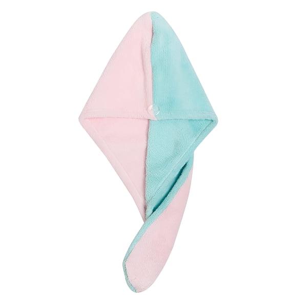 AUQ Hair Towel Hair Drying Wrap Towel With Button,Absorbent Fast Drying Hair Turban Soft,Shower Head Towel,Hair Drying Towel Hair Wrap for Women Wet Hair Wrap Towels,Curly,Longer,Thicker Hair