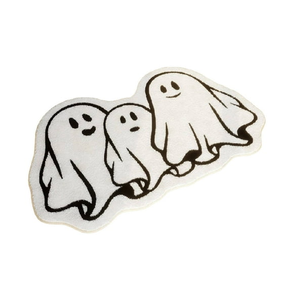 AUQ Halloween Doormat,Ultra-Soft Microfiber Halloween DecorAdorable Ghost Design Door Mat,Style 6