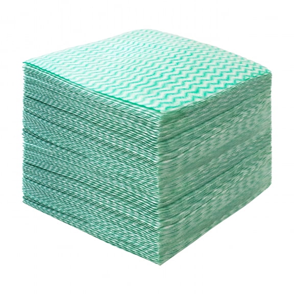 AUQ Handy Cleaning Wipes for Home and Kitchen,Reusable Cleaning Cloths,Disposable Kitchen Towels and Dish Cloths,Heavy Duty Rags,Kitchen Accessories,50 Count,Green