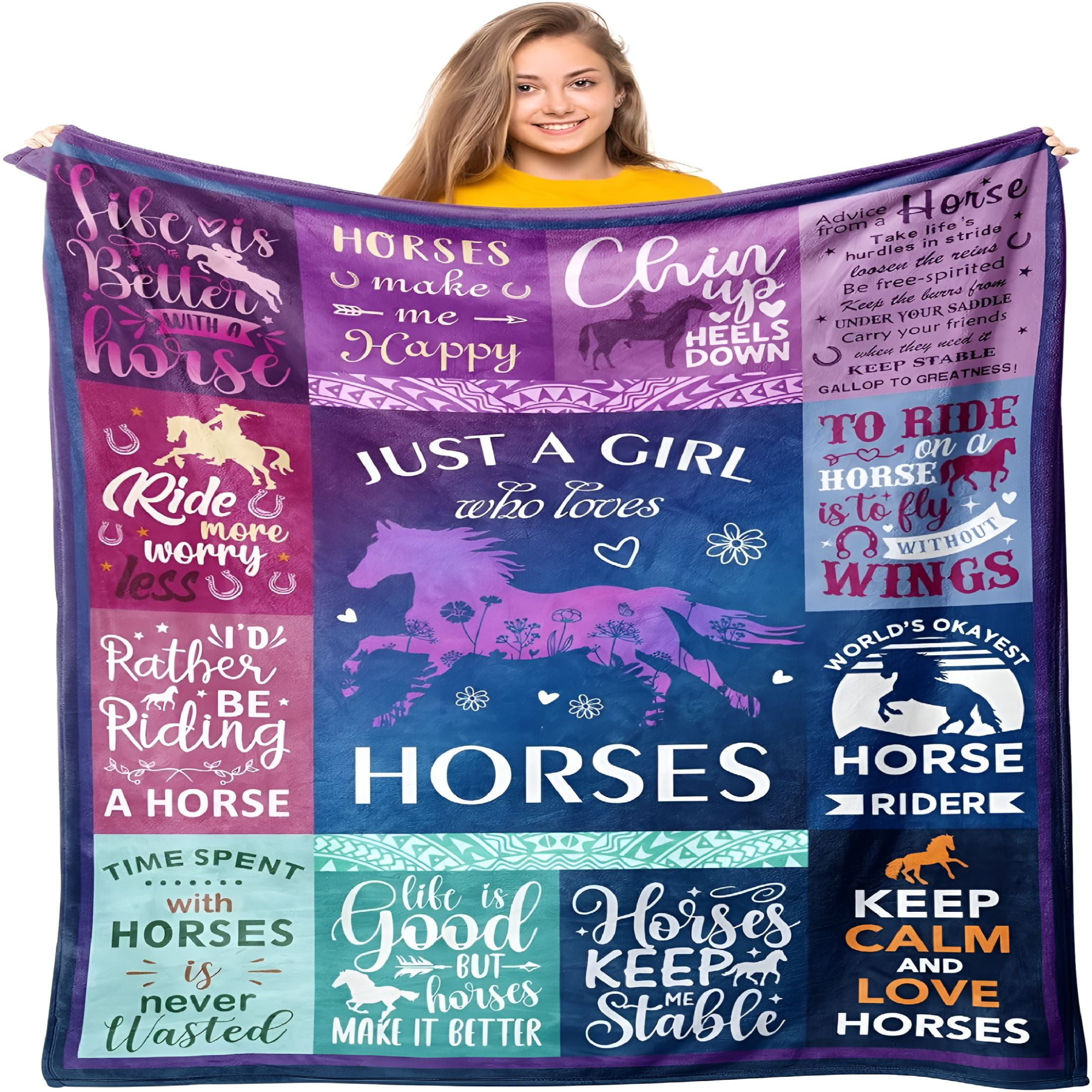 AUQ Horse Gifts for Girls Women,Horse Blanket for Girls,Best Gifts for ...