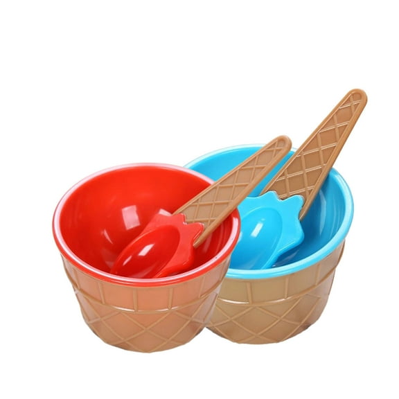 AUQ Ice Cream Bowls,Rectangular Chocolate,Diy Press Quick Freezing Dumpling Skin,Durable Plastic Egg Tart-Style Bowls for Treats & Desserts