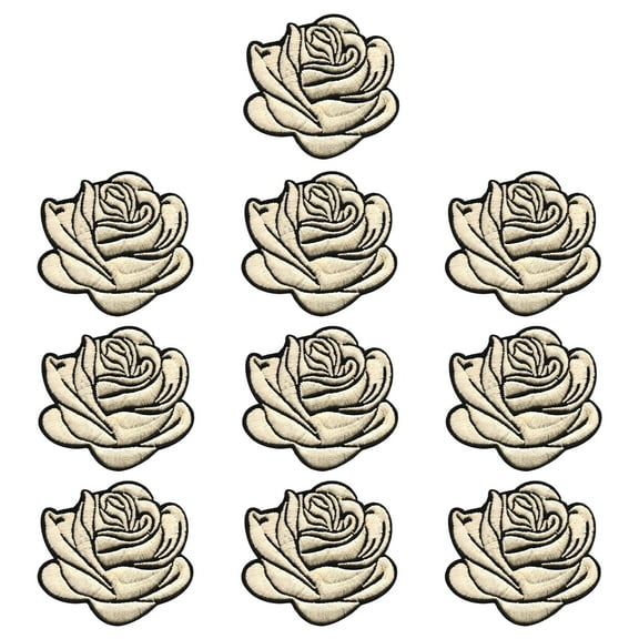 TUWAFE Iron On Patches,Easy Application Patches,Versatile for Custom Patches,White