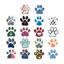 AUQ 18Pcs Iron on Patches,2.6"*2.5" Appliques Sewing,Iron on Patch,Footprint