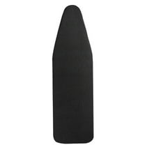 AUQ Ironing Board Cover,Reflective Silver Coating Ironing Mat,Seamless Design Ironing Board Cover and Pad for a Perfect Fit,Black