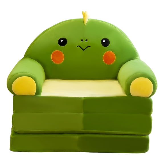 AUQ Kids Fold Out Couch Cover,Toddler Comfy Soft Chair Slipcover for Boys Girls,Flip Out Foldable Children 2 in 1 Convertible Sofa to Lounger Cover For Living Room Bedroom Without Liner Filler