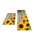 thumbnail image 1 of AUQ Kitchen Floor Mat Sunflower Theme Rugs for Kitchen Floor Lemon Motif Kitchen Runner Rugs Non Skid Washable,Style1, 1 of 3