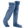 thumbnail image 1 of AUQ Knee High Socks,Polyester Mens Socks,Socks for Men,Blue, 1 of 2