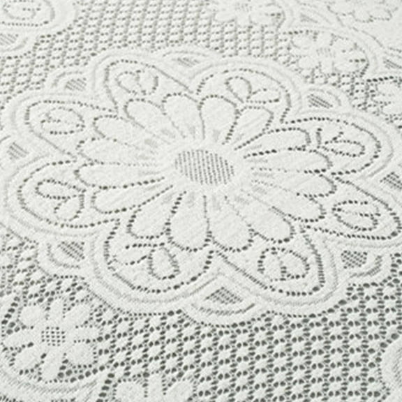 AUQ Lace Tablecloth Exquisite Lace White Tablecloth Multifunctional Anti-Slip Dining Table Cover Style 1 60*60CM