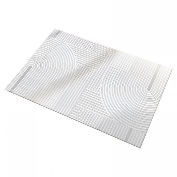 AUQ Large Stone Bath Mat,Modernized Magic Super Absorbent Diatomaceous Earth Bath Mat,Quick Drying Non-Slip Diatomite Stone Bath Mats for Bathroom,Easy to Clean 24*16In