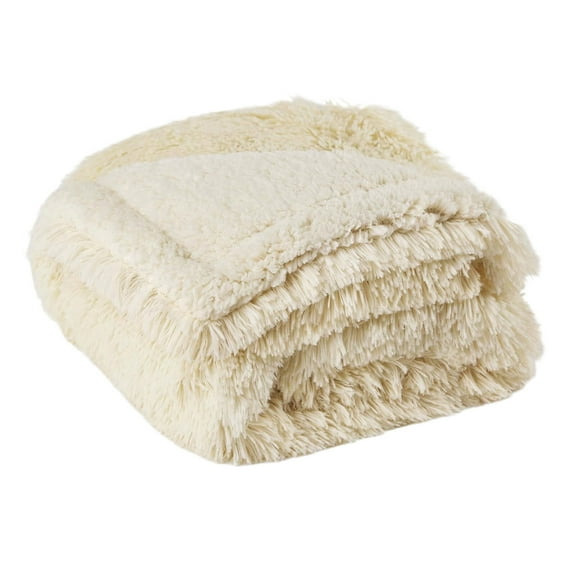 AUQ Love Blanket,Couple Waterproof Blanket for Bed Intimacy,Long-Haired PV Fleece & Sherpa Sex Blanket,Yellow,57×85in