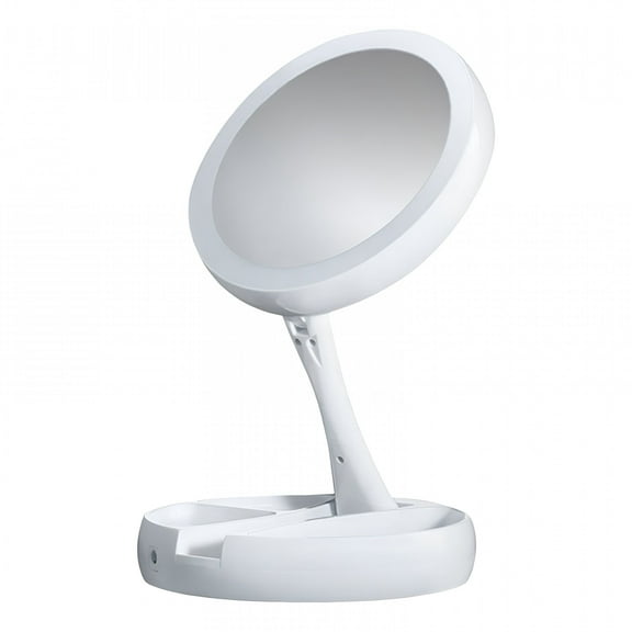 AUQ Makeup Mirrors That Magnify 20x Lighted Makeup With Magnification 1x/10x Magnifying 21 LED Lights Travel Makeup Double Compact With Light Vanity For Makeup Desk And Teen Make up Mirrors