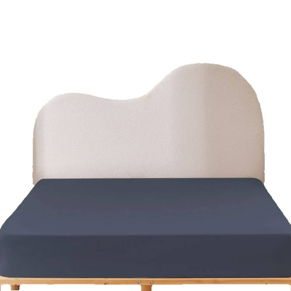 AUQ Mattress Protector,Cozy Breathable Mattress Pad for Dreamy Sleep,Anti-Dust and Anti-Bacterial Mattress Cover for Added Freshness,Twin,Navy Blue