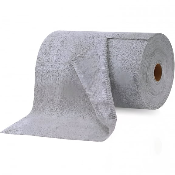 AUQ Microfiber Cleaning Cloth,Reusable,Wet and Dry Cleaning Cloths for Kitchen,Cleaning,Kitchen Roll,10''X 10'',Gray