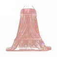 thumbnail image 1 of AUQ Mosquito Net Bed Canopy for Girls, Princess Round Hoop Sheer Bed Canopy, Dome Mosquito Netting Bed Tent Twin Girls Canopy Bed Decor for Baby Crib, Kid Bed Pink, 1 of 7