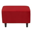 thumbnail image 1 of AUQ Ottoman Cover,16*24*10in Ottoman Covers Slipcover Rectangle, Slipcover for Ottomans,Big Red, 1 of 4