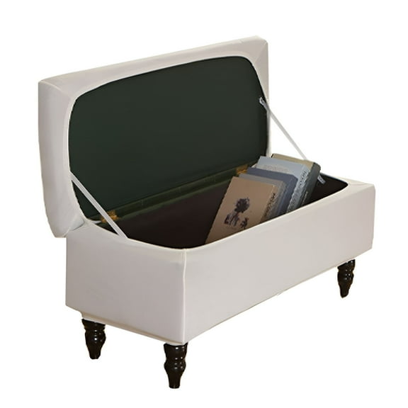 AUQ Ottoman Cover,43*20*16in Ottoman Slipcover Rectangular,Anti-Graffiti Storage Ottoman Cover