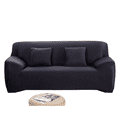 thumbnail image 1 of AUQ Pcs Couch Cover Combines Elegance and Practicality in One Piece. L Shaped Couch Cover,Black, 1 of 5