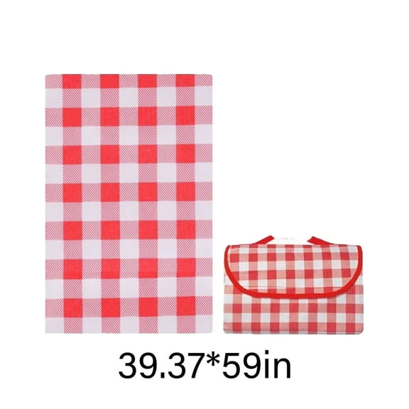 AUQ Picnic Blankets,Moisture-Proof Waterproof Blanket,Portable Foldable Camping Blanket,39*59inch,Red