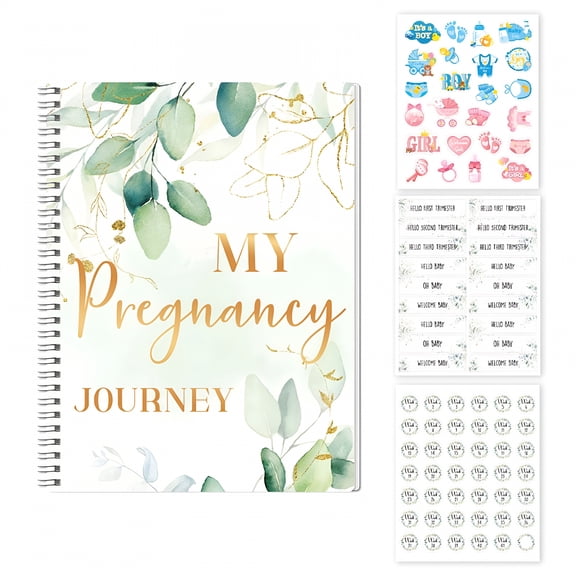 AUQ Pregnancy Journey Diary -Easy Record Book for Expecting Moms,Baby Milestone,and Memory Journal