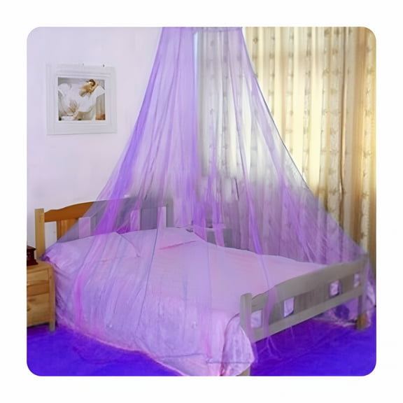 AUQ Purple Net Bed Canopy