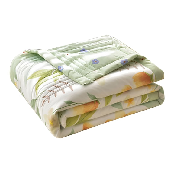 AUQ Quilts for Queen Bed Light Bedspreads,Soft Bed Summer Quilt Lightweight Microfiber Bedspread,Modern Style Flowers Pattern Coverlet for All Season 150x200