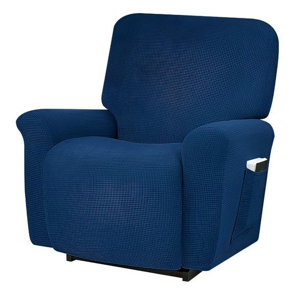 AUQ Recliner Chair Covers,Mold-Blocking Recliner Cover,Refined Classic Design Recliner Couch Cover,blue2