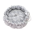 thumbnail image 1 of AUQ Round Dog Bed,360° Raised Cushioning for Superior Comfort Kitten Bed,Luxurious Materials for Lasting Comfort Large Cat Bed,L, 1 of 2