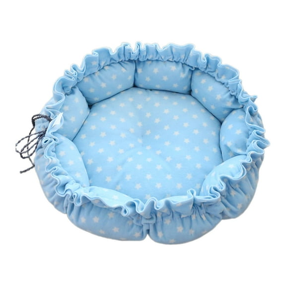 AUQ Round Dog Bed,Convenient Care and Cleaning Kitten Bed,Perfect for Pets of All Sizes Large Cat Bed,S