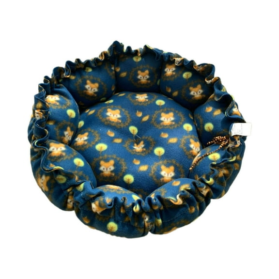 AUQ Round Dog Bed,Customer Satisfaction Guarantee Kitten Bed,Washable and Easy to Clean Large Cat Bed,M