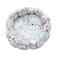 thumbnail image 1 of AUQ Round Dog Bed,Ergonomic Design with 360° Support Kitten Bed,Customer-Friendly Return Policy Large Cat Bed,M, 1 of 2