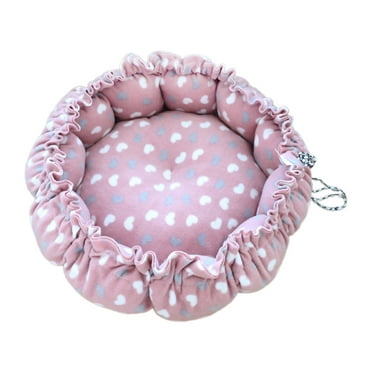 AUQ Round Dog Bed,Simple Maintenance and Cleaning Kitten Bed,Great for Naps Lounging or Relaxing Large Cat Bed,S
