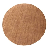 AUQ Round Vinyl Tablecloth Flannel Backing Table Clothes Elastic Band Design Coffee Table Cover 60Inch