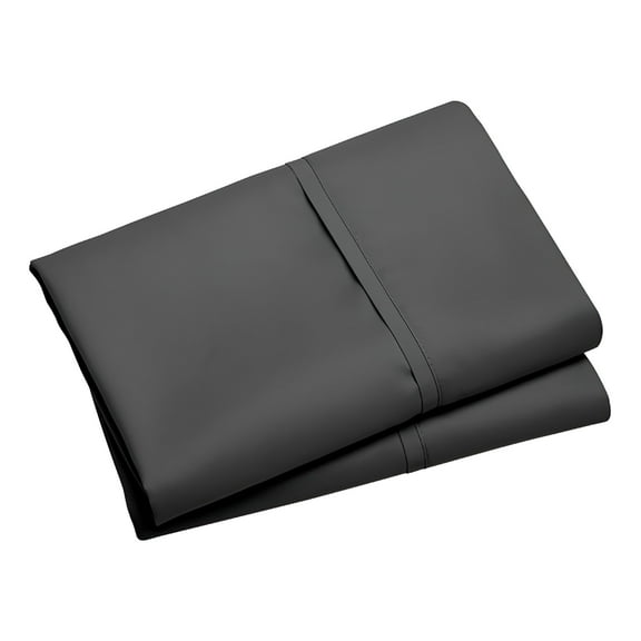 ARLAJO 2-Pack Queen Size Percale Pillowcases, 20x30 Inches in Dark Gray