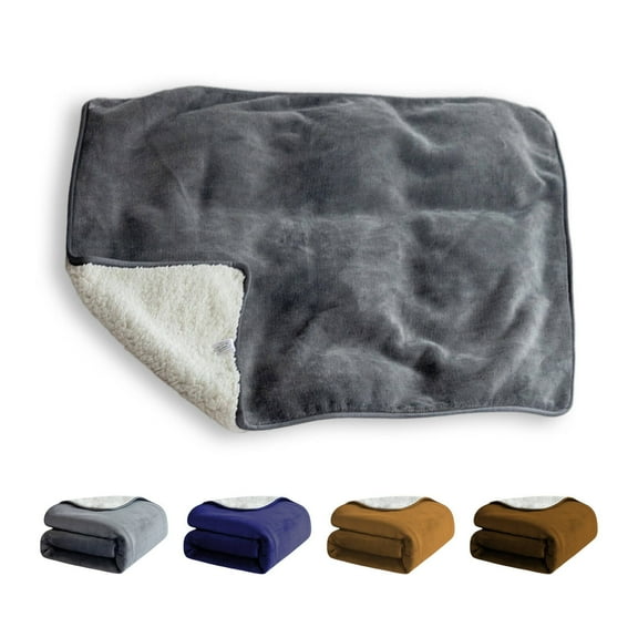 AUQ Sex Blanket,Couple-Sized Waterproof Blanket for Bed Intimacy,Sherpa-Flannel Blend Love Blanket,Gray,59×78.74in