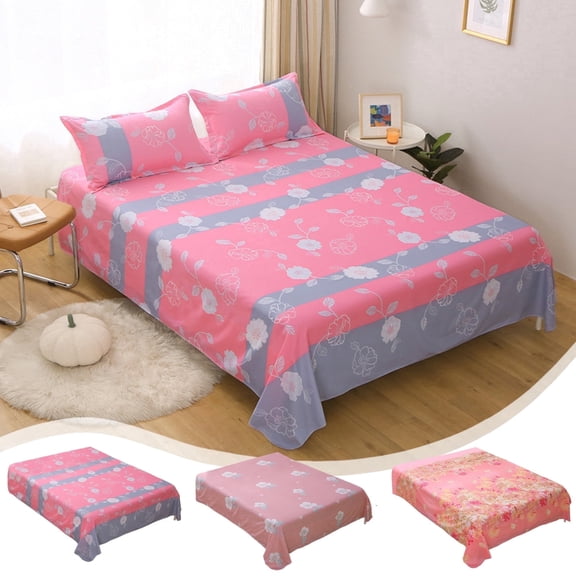 AUQ Sheets Queen Size Flower Patterns Boho Sheets Queen Hotel Style Sheets Soft Sheets Queen Washable, Breathable Sheets Summer Sheets Queen Boho Sheets