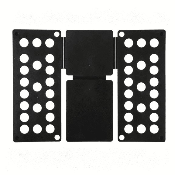 AUQ Shirt Folder Kids Clothes Folding Board,Quickly Fold Shirts & Pants & Small Clothes,Laundry Folding Tool with Space-Saving Design,Durable Material Easy Storage Organizer Black