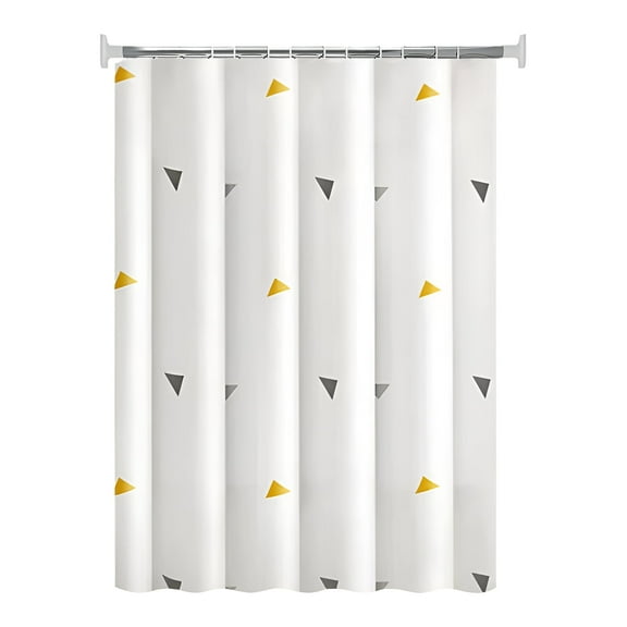 AUQ Cotton Shower Curtain,23.25*27.9In Decorative Shower Curtains,Peva White Shower Curtain Liner
