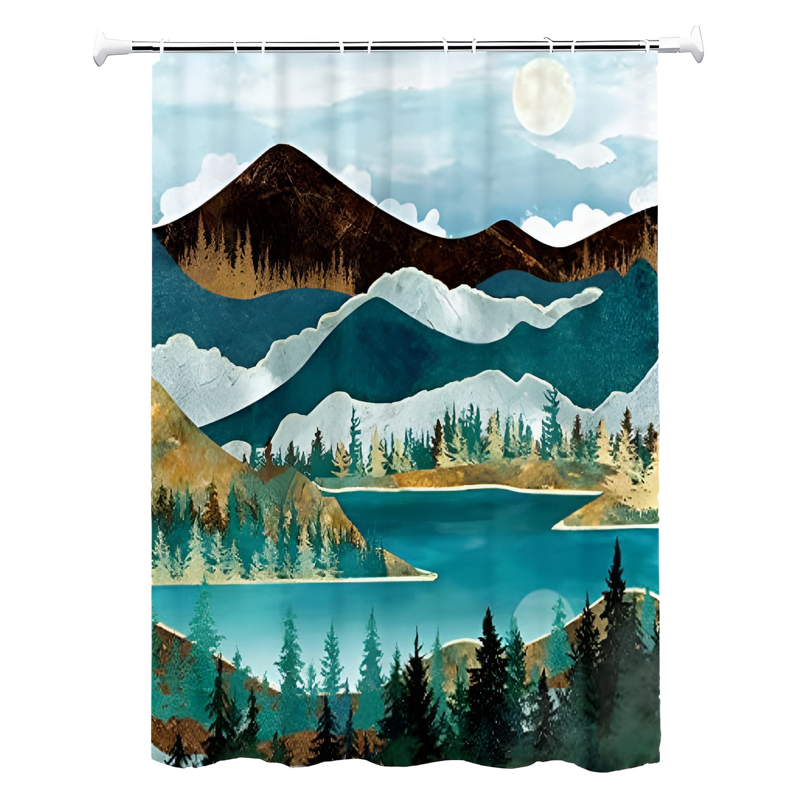 AUQ Shower Curtain,Improves Spatial Aesthetics Shower Curtain Liner ...