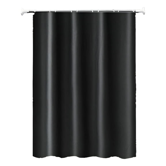 AUQ Shower Curtain,Privacy Protection Shower Curtain Liner,High Shading Design Shower Liner,Black,31.50*70.87