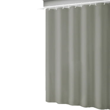 AUQ Shower Curtain,Super Waterproof Shower Liner,Reinforced Top Plastic Shower Curtain Liner,Grey