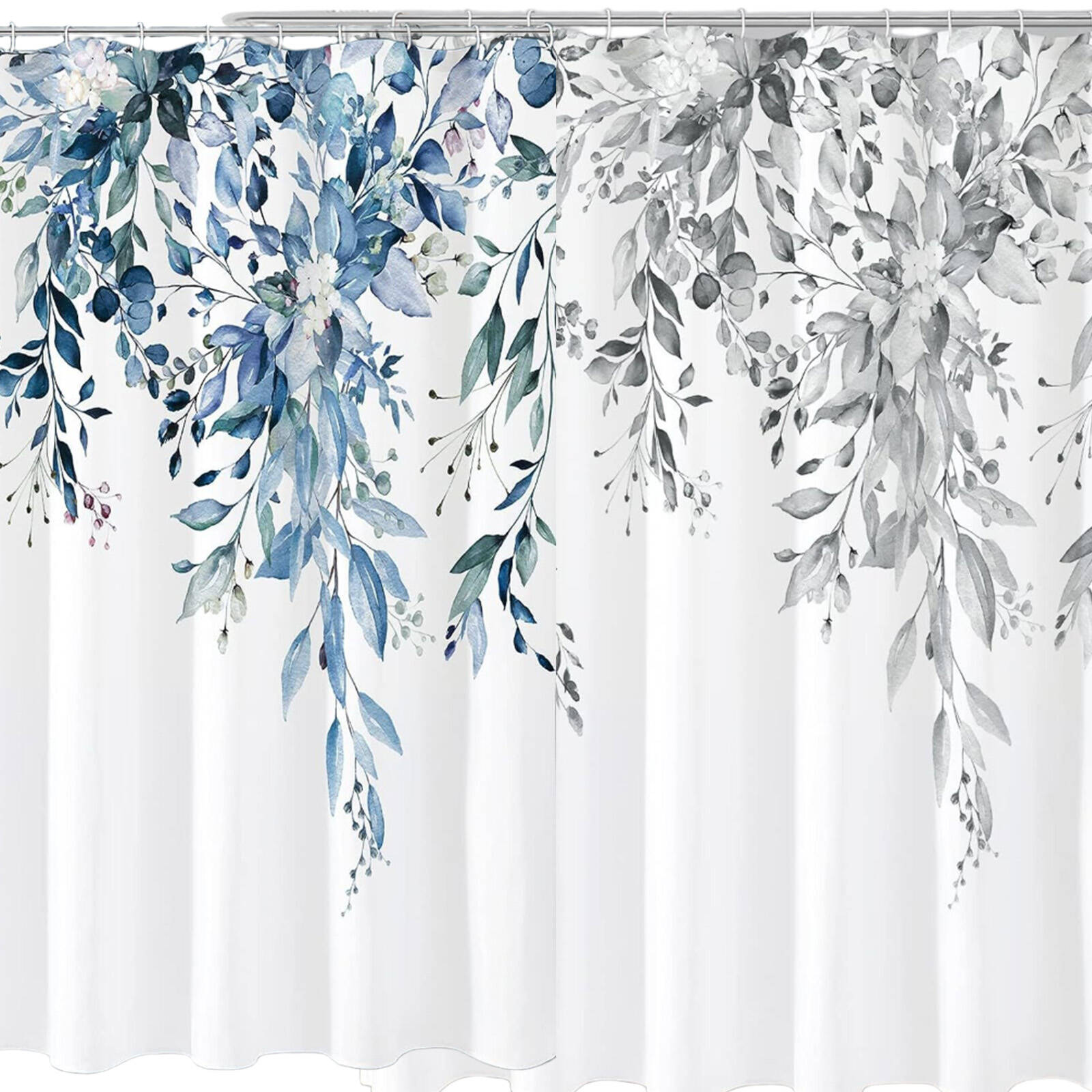 AUQ Shower Curtains Anti-Stretching Bathroom Shower Curtain Sets Hook Design Included Stylish Patterns Shower Curtain with Hooks,Style2