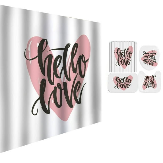 AUQ Shower Curtains Waterproof and Wear-Resistant Shower Curtain with Hooks Tear-Resistant Design Quick Drying Regaderapara Bano,Pink