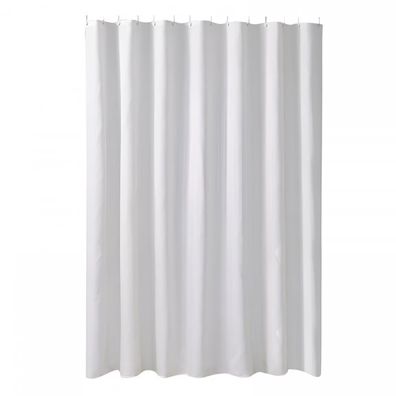 AUQ Shower Curtains White Shower Curtain Plain Thick Curtain Hotel Solid Color Shower Curtain