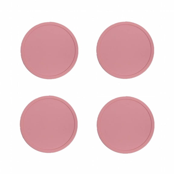 AUQ Silicone Coasters,Quick-Drying Feature Coasters for Drinks,Durable and Fade-Resistant Cup Coaster,Pink