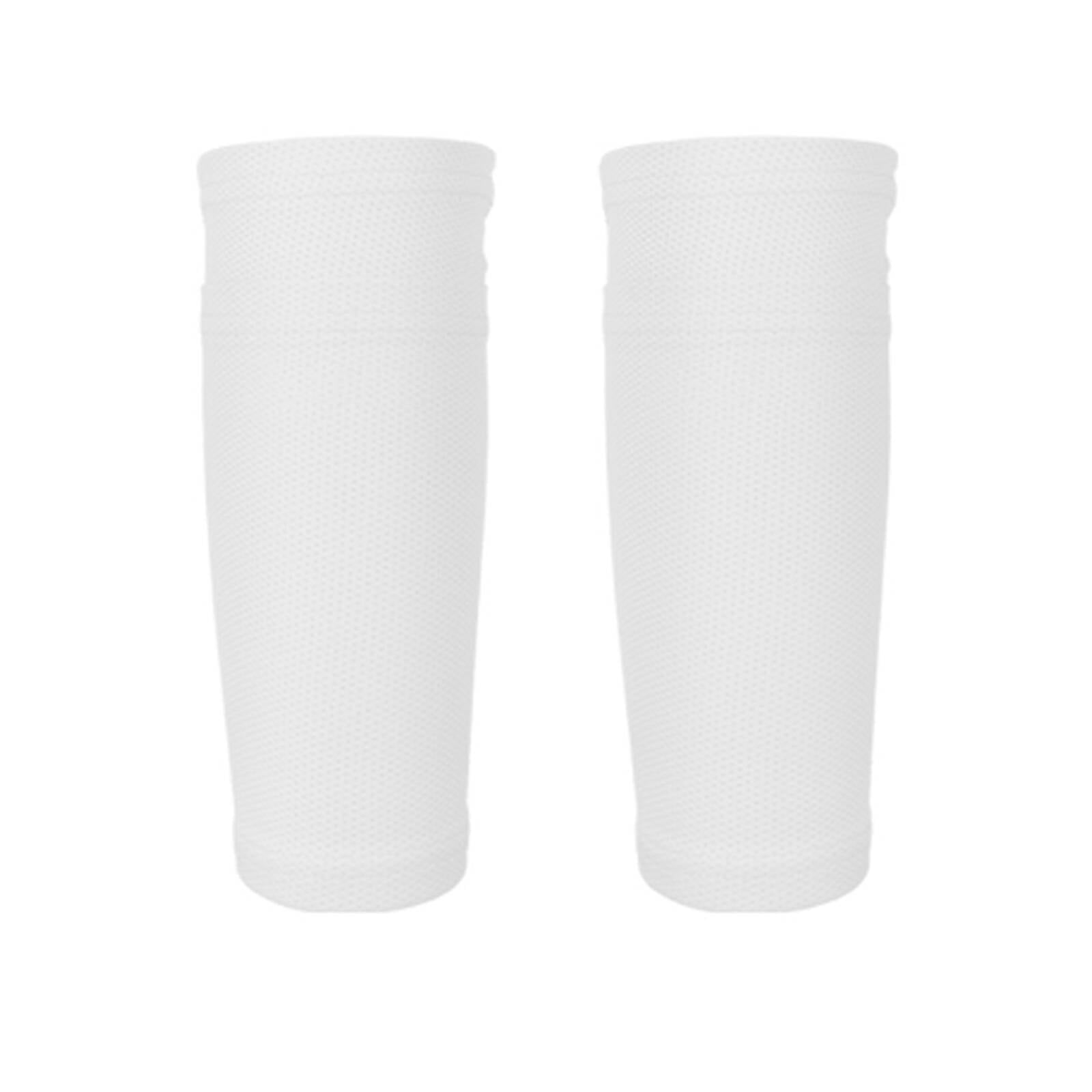 AUQ Soccer Socks,Moisture-Wicking Youth Soccer Socks,Double Protection Soccer Shin Guards,White