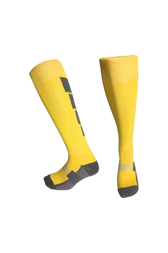 AUQ Soccer Socks,Thick Terry Sock Sole Youth Soccer Socks,Elastic Ribbed Sock Cuffs High Elasticity Fitting Fabric Football Socks