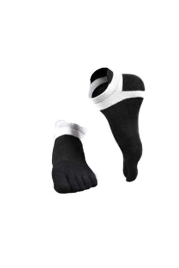 AUQ Socks for Men,High-Quality Mesh Design Men Socks,Five-Toe Split Design Odor Control Function Socks for Men,Black