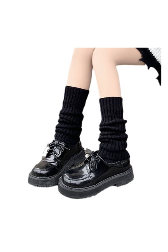 AUQ Socks for Women,Versatile Pairing Womens Socks,Fashion Design Slimming Effect Women Socks,Black