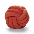 thumbnail image 1 of AUQ Soft Knot Ball Pillow，Handwoven Lamb Wool Decorative Throw Pillow, Round Ball-Shaped Cushion for Sofa and Bedroom Decor,Red, 1 of 6