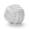 thumbnail image 1 of AUQ Soft Knot Ball Pillow，Handwoven Lamb Wool Decorative Throw Pillow, Round Ball-Shaped Cushion for Sofa and Bedroom Decor,White, 1 of 6